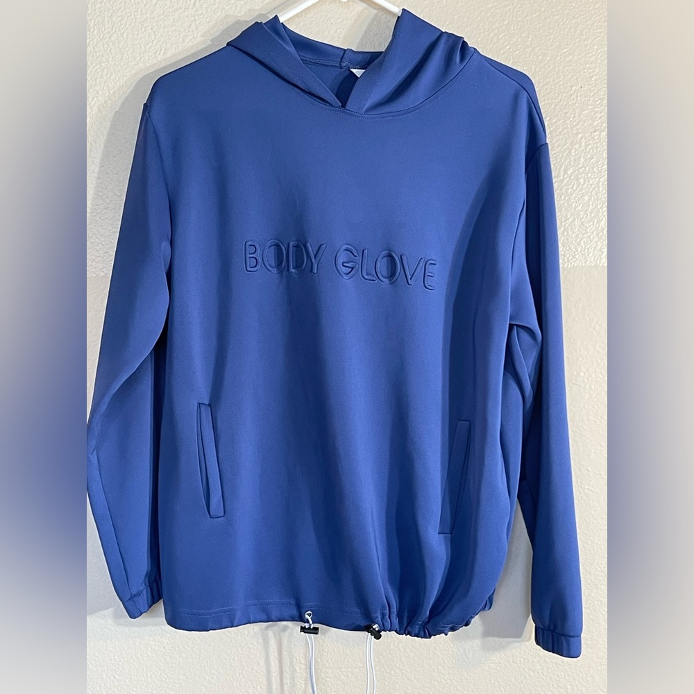 Body Glove Blue pull over Hoodie medium  quick dry